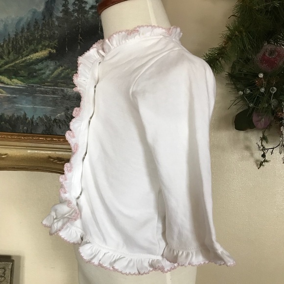 Little Me Ruffle Bow Heart Cardigan - Picture 3 of 6